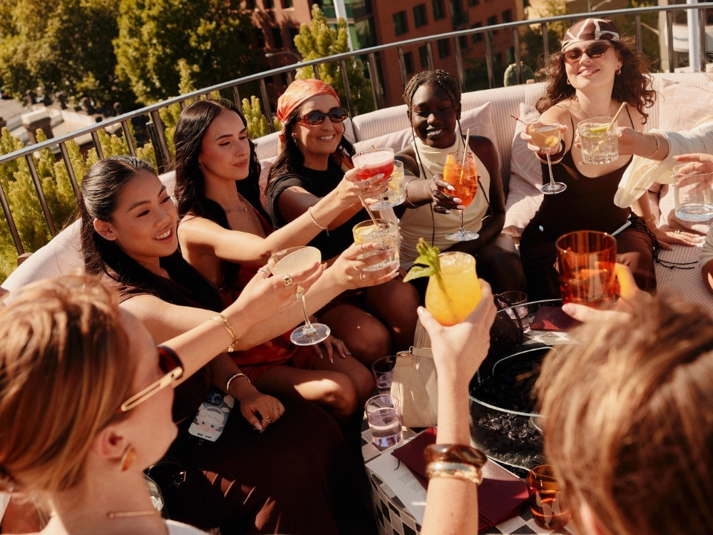 Galentine’s at Monica Rooftop