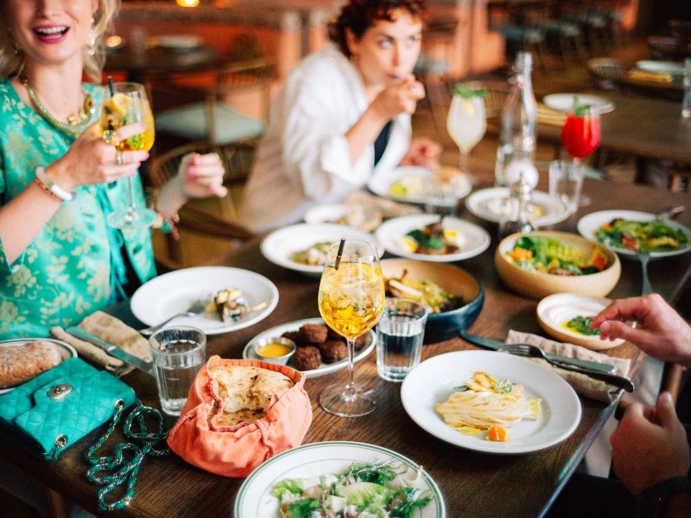 Community Dinner − Side by Side